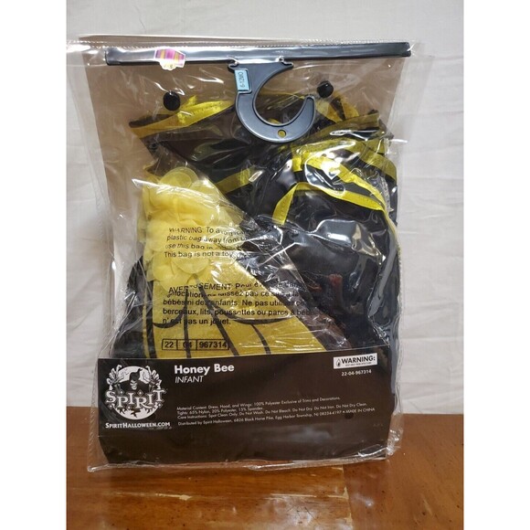 Spirit Halloween Infant Honey Bee Costume Set Complete‎ 6-12 Months - Picture 2 of 5